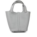 Hermès Bleu Pale Clemence Picotin Lock 18 Palladium Hardware - Image 4